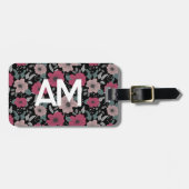 Flower Pattern Bagagelabel (Voorkant horizontaal)