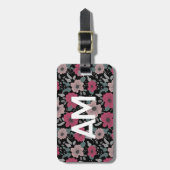 Flower Pattern Bagagelabel (Voorkant verticaal)