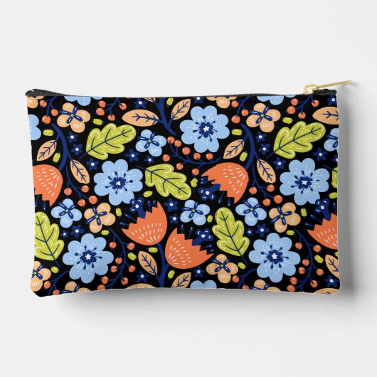 Flower pattern colorful shining etui (Achterkant)