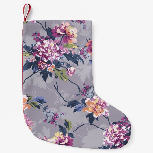 flower pattern design textile illustrationart, bac kleine kerstsok (Voorkant)