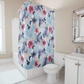 flower pattern design textile illustrationart,back douchegordijn (In situ)