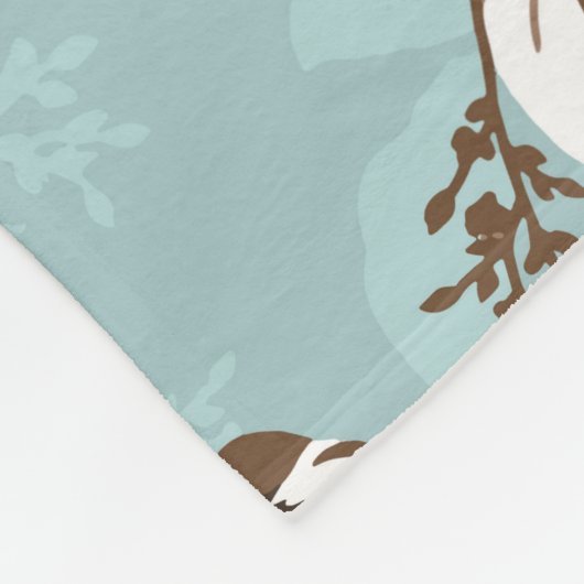 flower pattern design textile illustrationart,back fleece deken (Hoek)