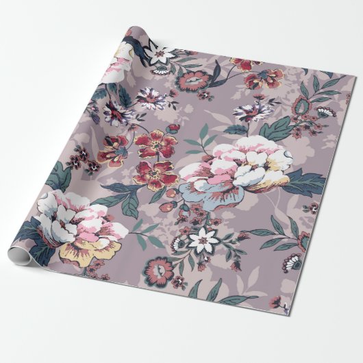 flower pattern design textile illustrationart,desi cadeaupapier (Uitgerold)