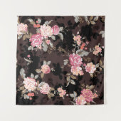 flower pattern design textile illustrationpattern, wandkleed (Voorkant)