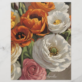 Flower Pattern  Style Scrapbook Papier