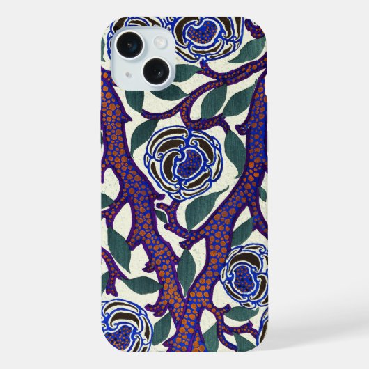 Flower Pattern Telefoonhoesje iPhone Hoesje (Achterkant)