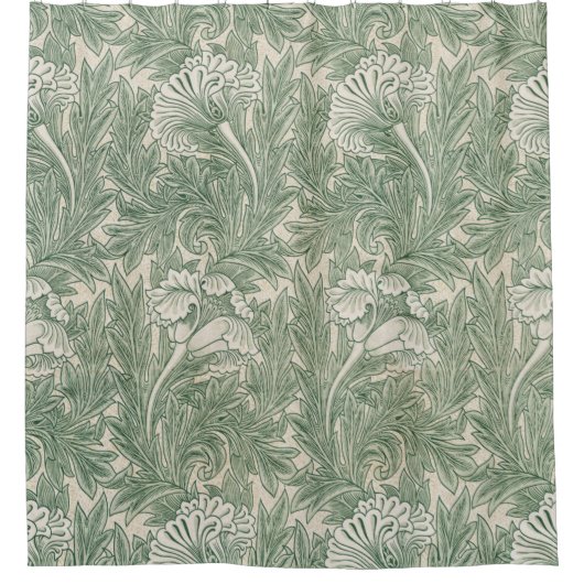 Flower Pattern, William Morris Douchegordijn (Voorkant)