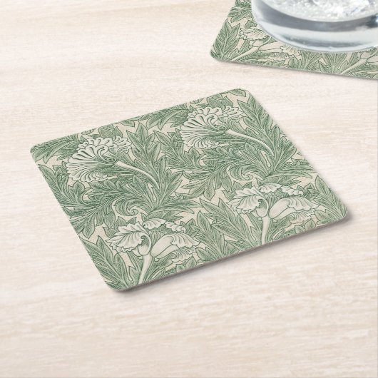 Flower Pattern, William Morris Kartonnen Onderzetters (Schuin)