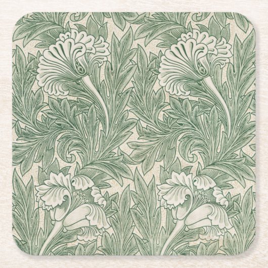 Flower Pattern, William Morris Kartonnen Onderzetters (Voorkant)