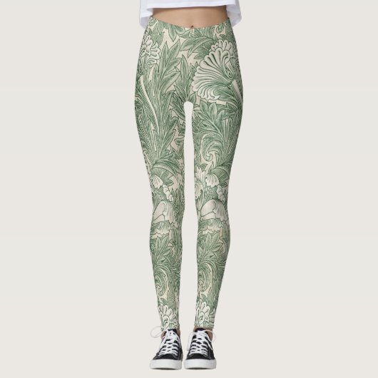 Flower Pattern, William Morris Leggings (Voorkant)