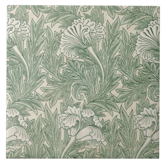 Flower Pattern, William Morris Tegeltje (Voorkant)