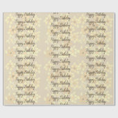 Flower Patterned Designer Cadeaupapier (Vlak)