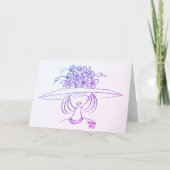 Flower Pet Lady - roze Bedankkaart (Voorkant)