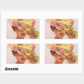 Flower Pet Victoriaans Lady Oval Stickers (Vel)