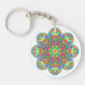 Flower Petal Mandala Boho Sleutelhanger