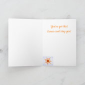 Flower Petal Mandala Cancer Support Kaart (Binnen)