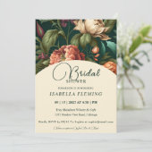 Flower Petals Bridal Shower-uitnodiging Kaart (Staand voorkant)