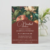 Flower Petals Bridal Shower-uitnodiging Kaart (Staand voorkant)