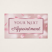 Flower Petals Faux Folie Appointment Card Visitekaartje (Voorkant)