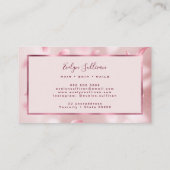 Flower Petals Faux Folie Loyalty Kaart Visitekaartje (Achterkant)