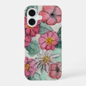 Flower Phone Case iPhone 16 Hoesje (Achterkant)