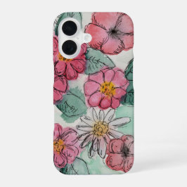 Flower Phone Case iPhone 16 Hoesje