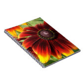 Flower Photo Geel Bruin Notitieboek (Rechterzijde)