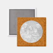 Flower Photo Magnet Sjabloon (Voorkant / Achterkant)