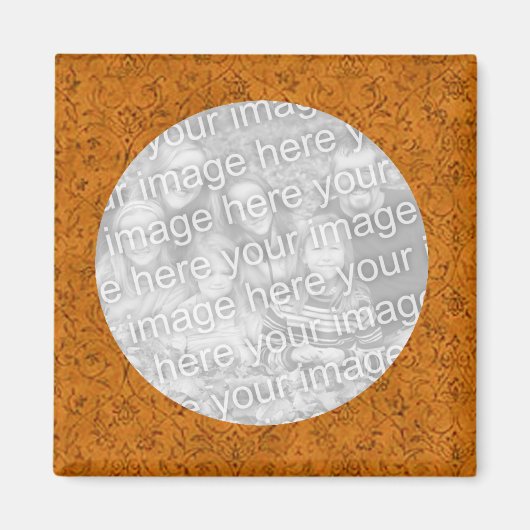 Flower Photo Magnet Sjabloon (Voorkant)