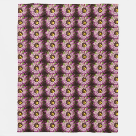 flower picture blanket fleece deken (Voorkant)