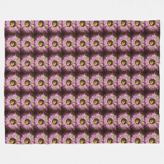 flower picture blanket fleece deken (Voorkant (Horizontaal))