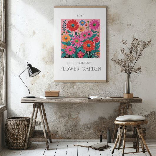 Flower Pink Garden Poster
