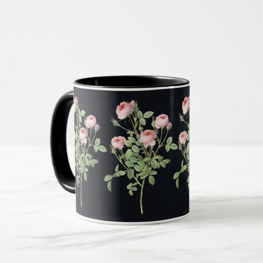 Flower Pink Rose Natuur Botanische bloesemtuin Mok (Voorkant links)