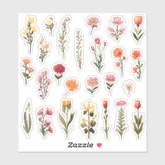 Flower Planner Stickers (Vel)