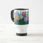Flower Plastic Cup Reisbeker (Voorkant links)