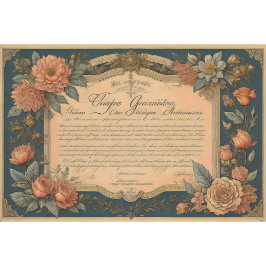 Flower poem postcard 4 snip paper tissuepapier