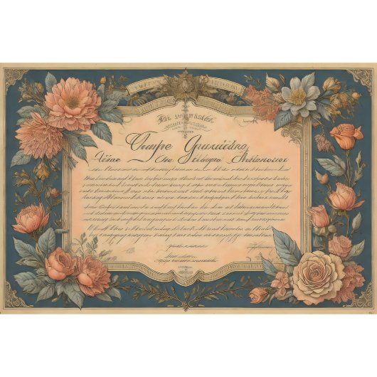 Flower poem postcard 4 snip paper tissuepapier