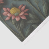 Flower poem postcard 5 geblinddoekte paper tissuepapier (Detail)