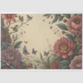 Flower poem postcard 6 snij paper tissuepapier (Voorkant)