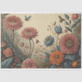 Flower poem postcard 8 snij paper tissuepapier (Voorkant)