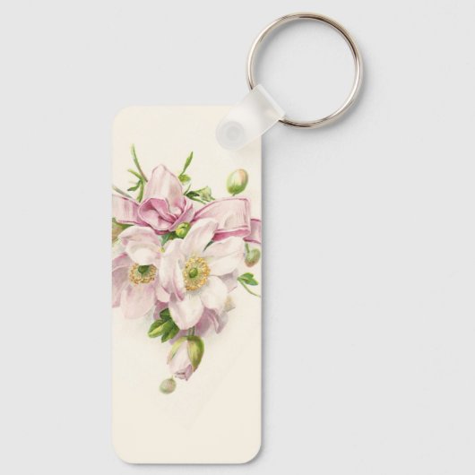 Flower Poem Quote digitale afbeelding sleutelhange Sleutelhanger (Achterkant)