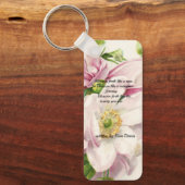 Flower Poem Quote digitale afbeelding sleutelhange Sleutelhanger (Voorkant)
