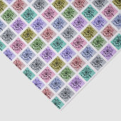 Flower Pop Art Squares Tissuepapier (Detail)