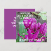 FLOWER POST KAART VOOR DAUGHTERS DAY (Voorkant / Achterkant)