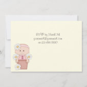 Flower Pot Baby 1e verjaardagsuitnodiging voor mei Kaart (Achterkant)