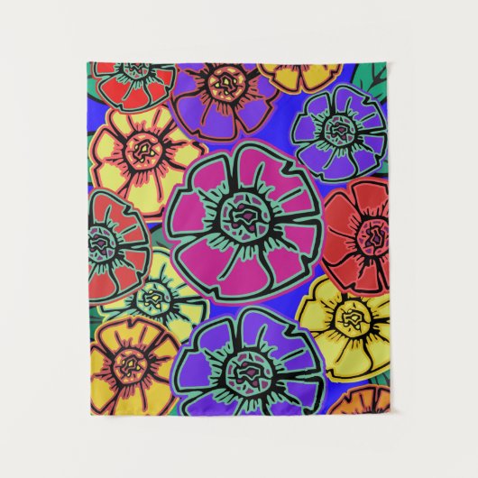 Flower Power #15 Klein Wandkleed (Voorkant)