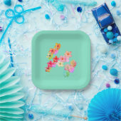 Flower Power 1 Papieren bord (Feest)