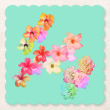 Flower Power 1 Papieren Onderzetter