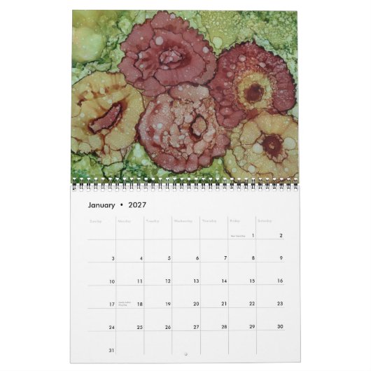 Flower Power 2014 Wall Calendar Kalender (Jan 2027)