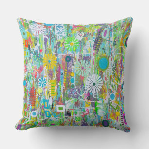 Flower Power 20 x 20 Poly Throw Kussen